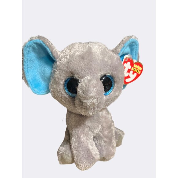 Ty Beanie Boos Peanut The Elephant Plush Toy 6 Inch - Picture 1 of 14
